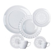 Jogo Para Jantar 42 Peças Chá E Café Versa Palace Porcelana Germer